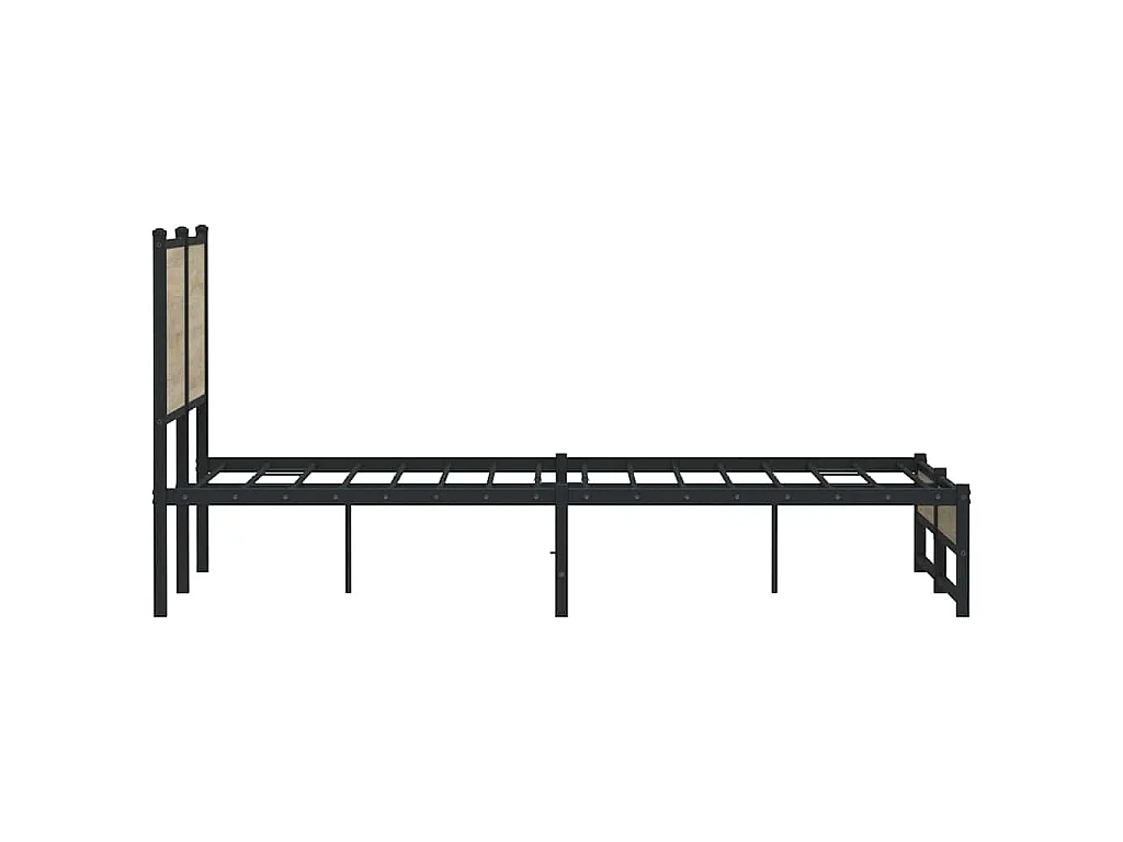 Bedframe zonder matras metaal sonoma eikenkleurig 150x200 cm