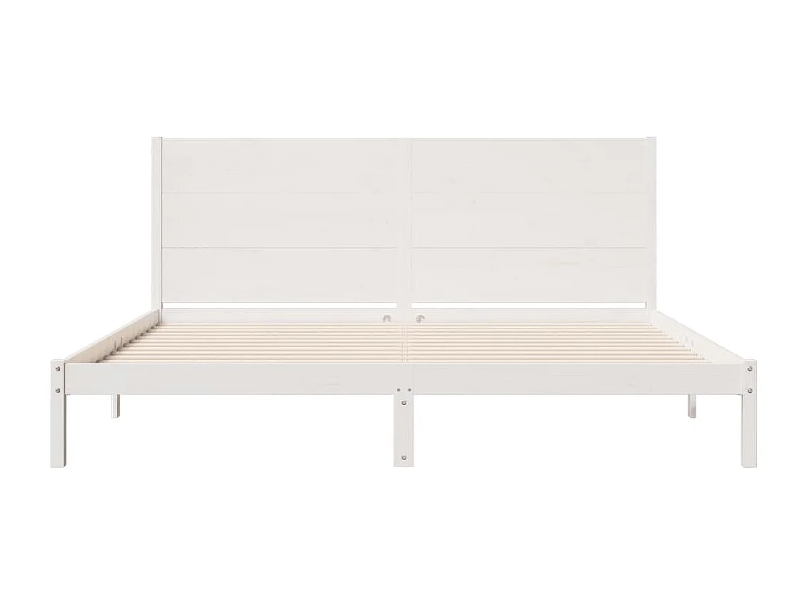 Giroletto Extra Lungo senza Materasso Bianco 200x220cm Massello