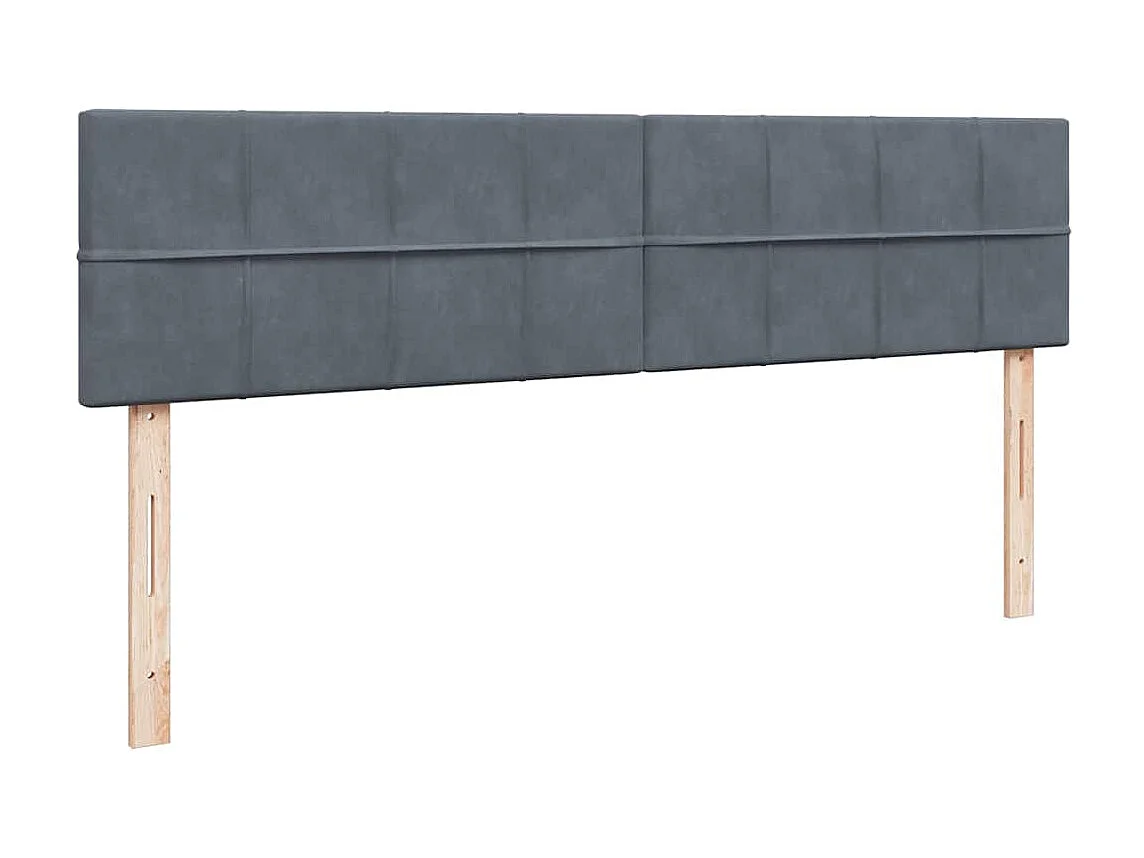 Struttura Letto Pouf con Materassi 200x200 cm Velluto