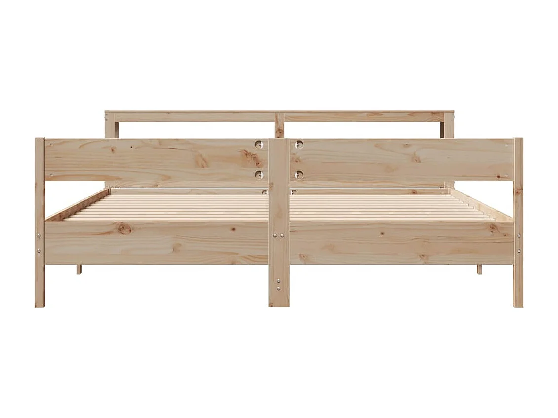 Bedframe zonder matras massief grenenhout 200x200 cm