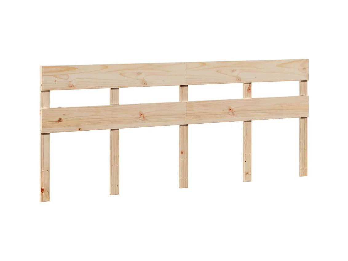Cadre de lit sans matelas 200x200 cm bois massif de pin