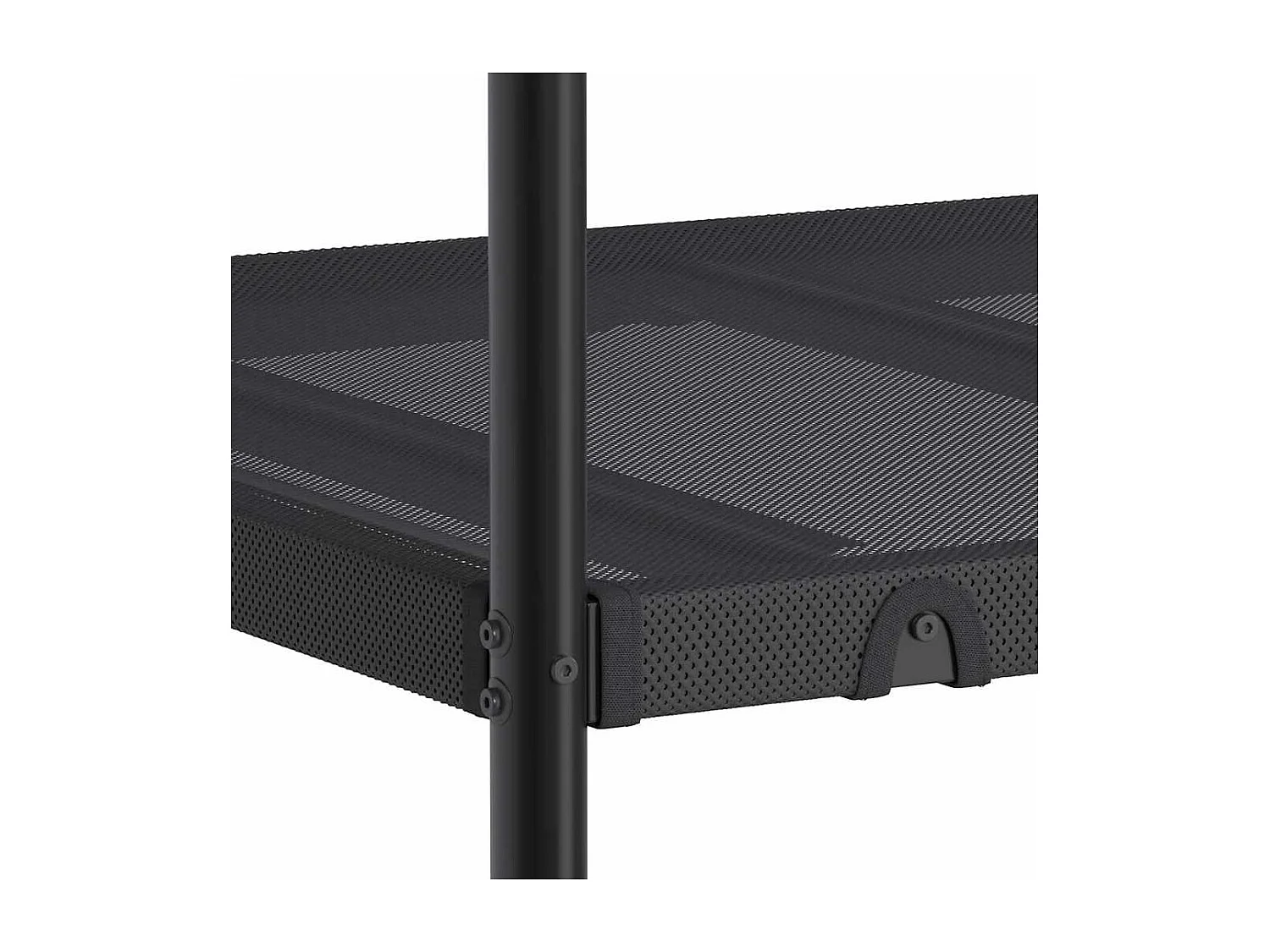 Etagenbett ohne Matratze Schwarz 107x203 cm Stahl