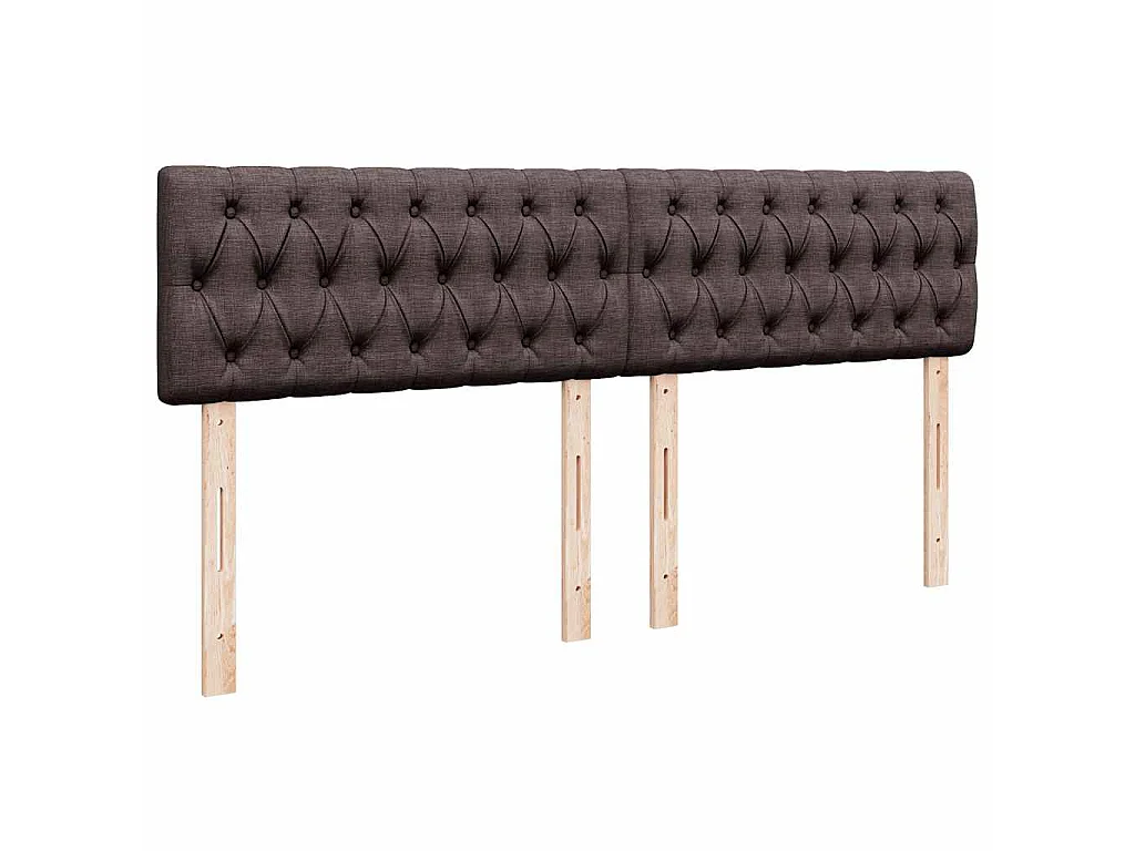 Sommier à lattes de lit avec matelas Marron foncé 200x200 cm