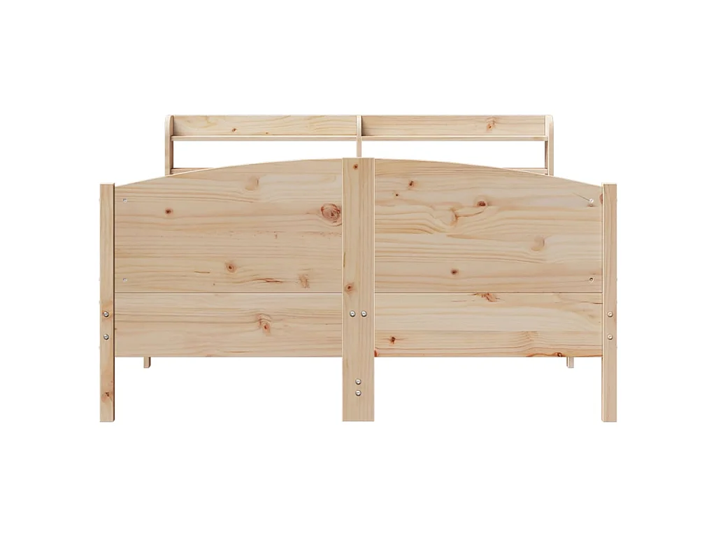 Cama sem colchão 150x200 cm madeira de pinho maciça