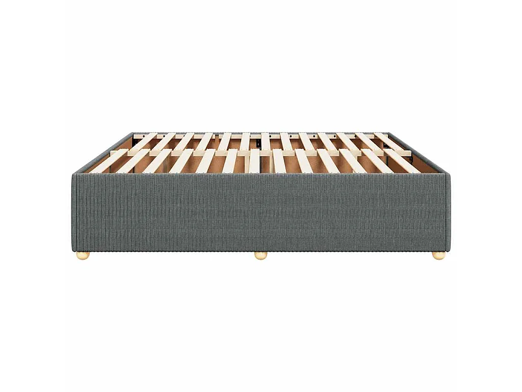 Bedframe zonder matras stof donkergrijs 200x200 cm