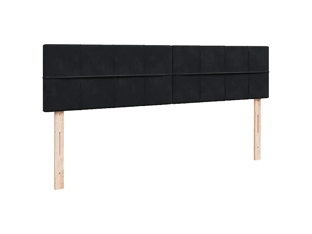 Ottoman bed met matras 200x200 cm fluweel zwart