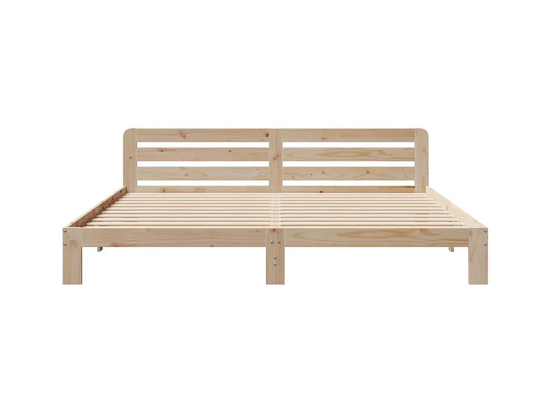 Cadre de lit sans matelas 200x200 cm bois massif de pin