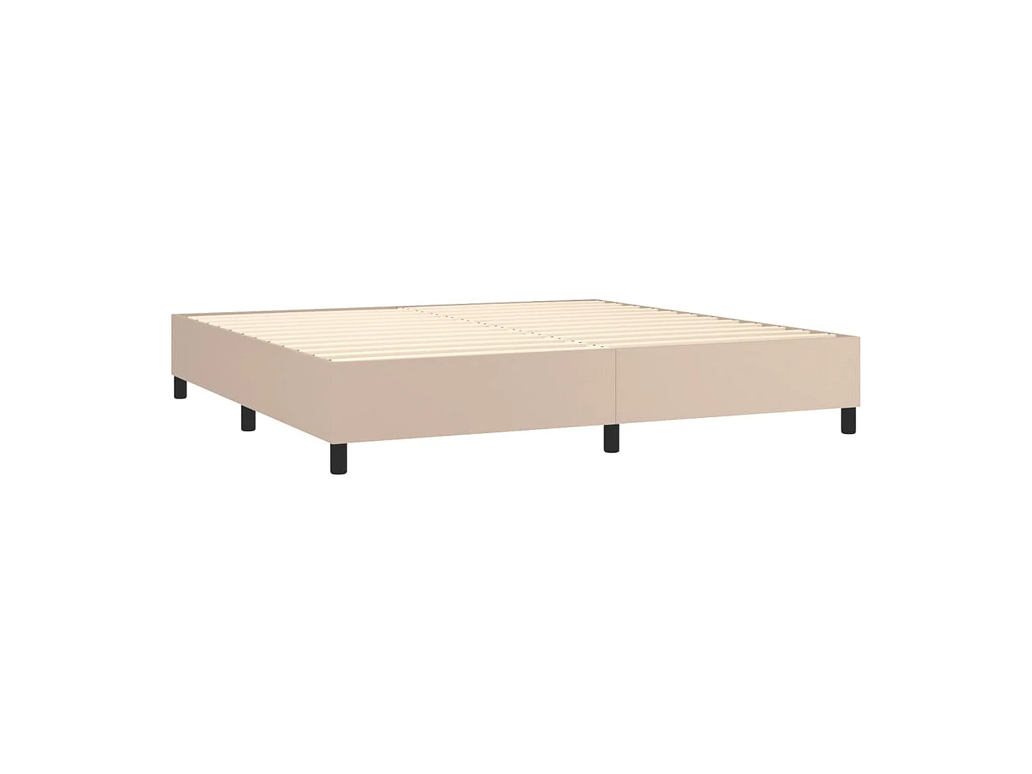Sommier à lattes de lit matelas LED Cappuccino 200x200 cm