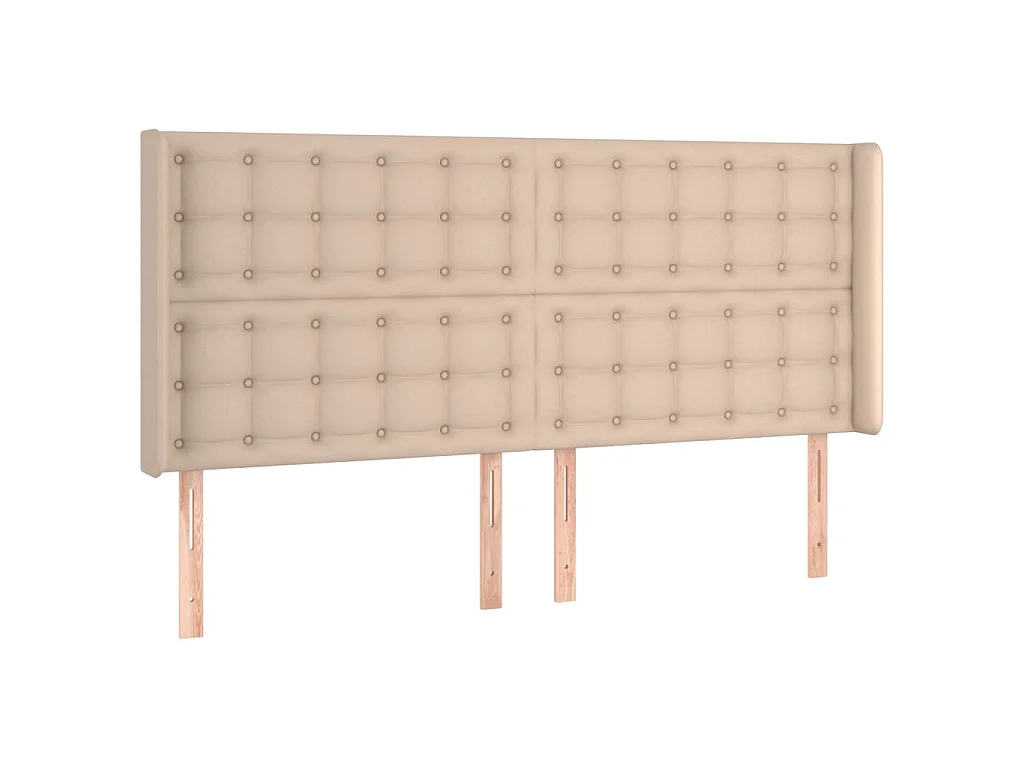 Sommier à lattes de lit matelas LED Cappuccino 200x200 cm