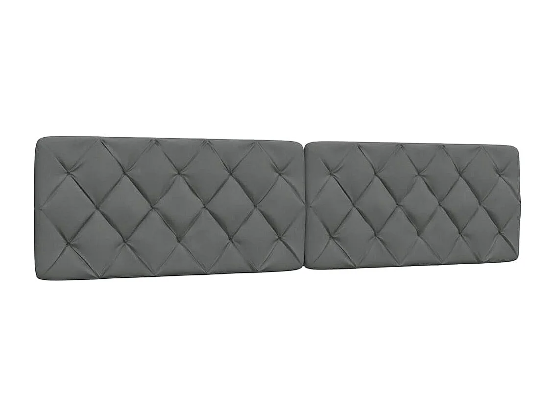 Bettgestell ohne Matratze Dunkelgrau 200x200 cm Stoff