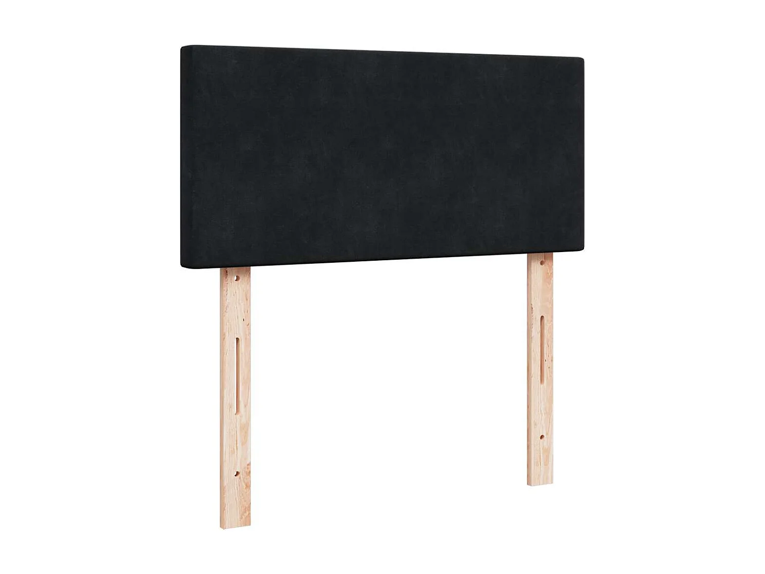 Struttura Letto Pouf con Materassi Nero 200x200 cm Velluto