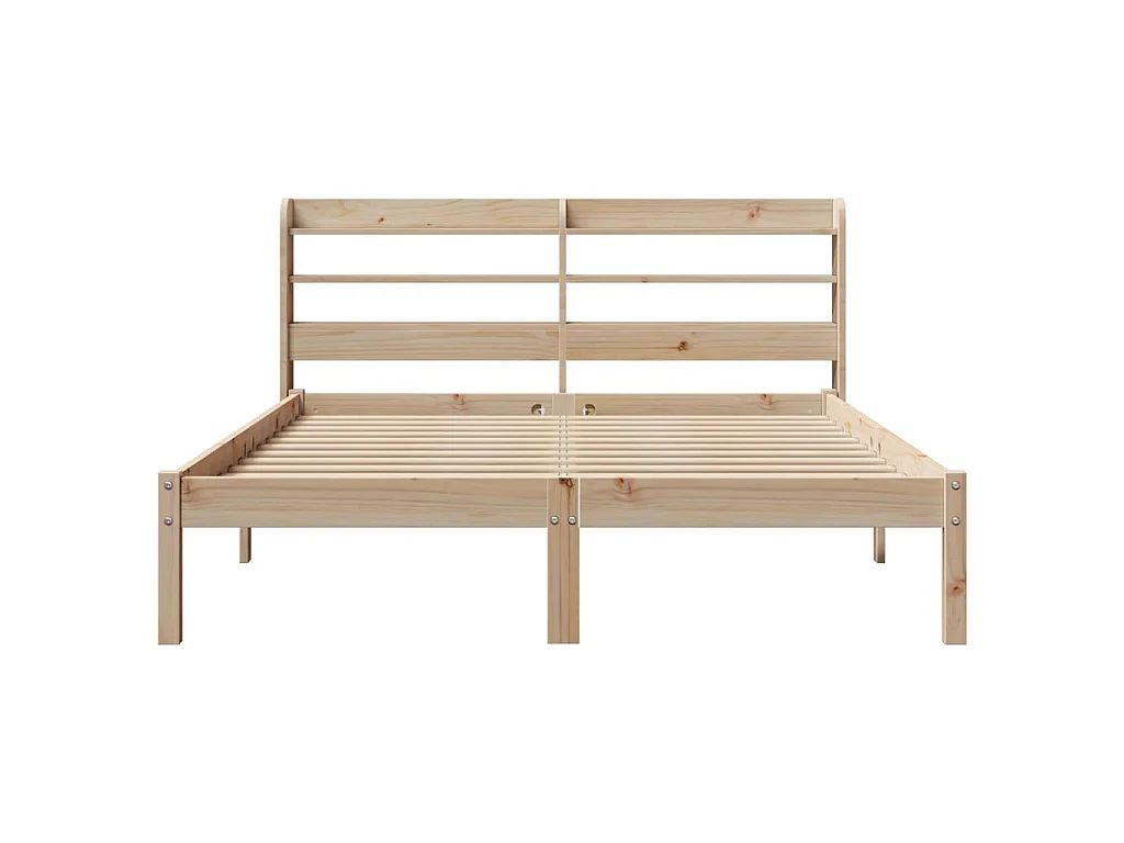 Cama sem colchão 150x200 cm madeira de pinho maciça