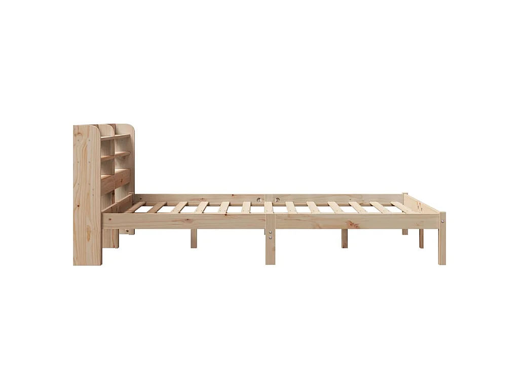 Cama sem colchão 150x200 cm madeira de pinho maciça