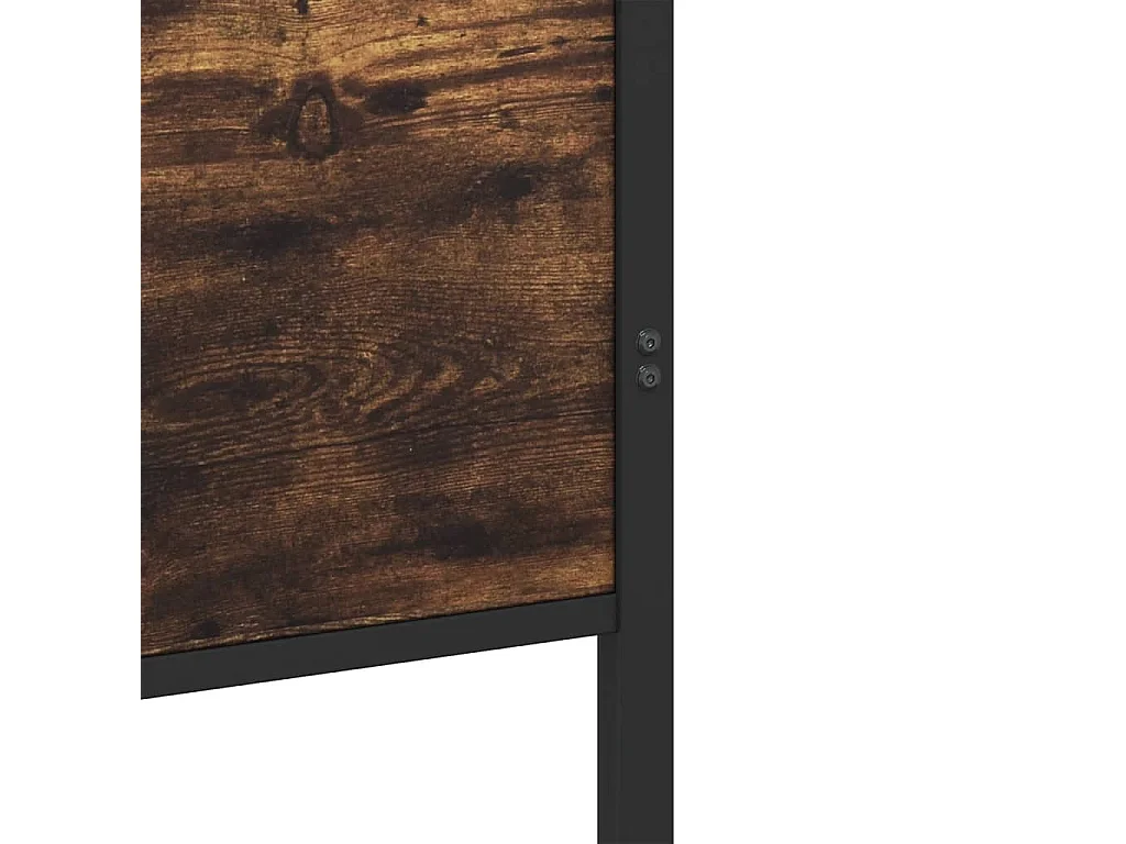 Giroletto senza Materaso in Metallo Rovere Fumo 193x203 cm