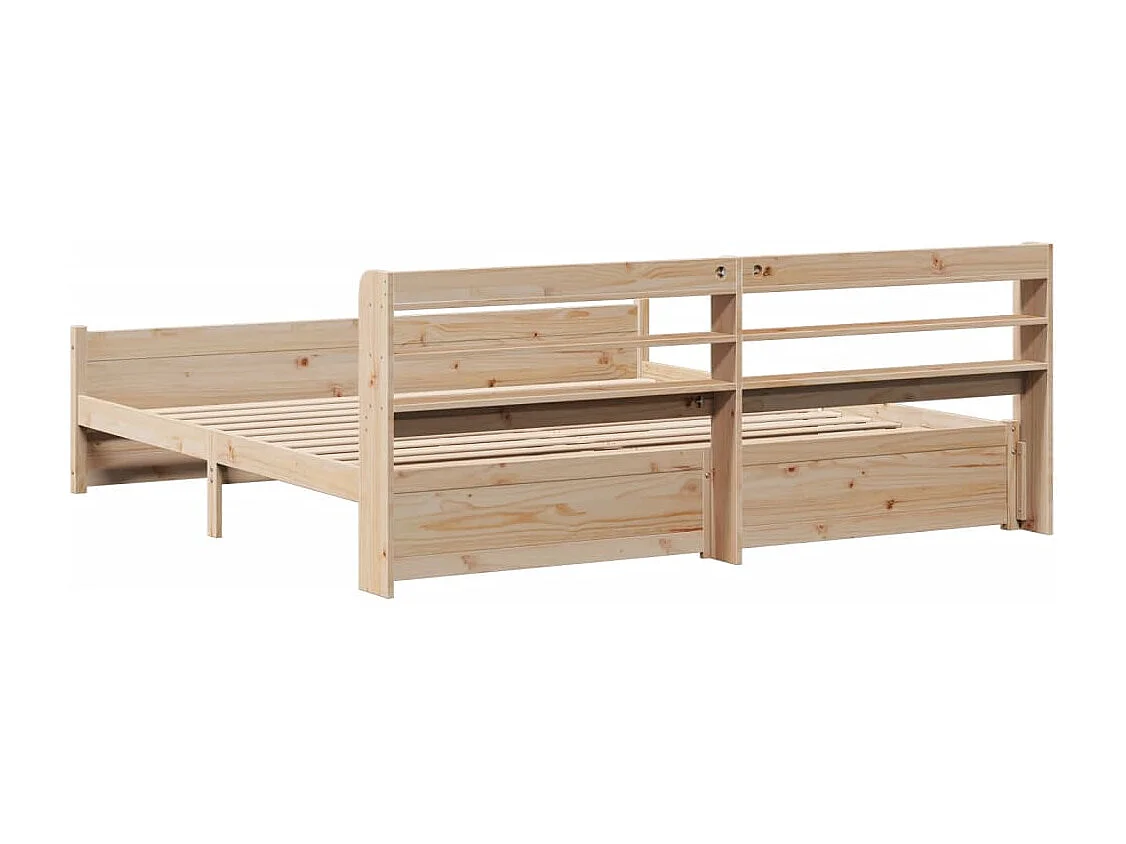 Bettgestell mit Kopfteil ohne Matratze 200x200 cm