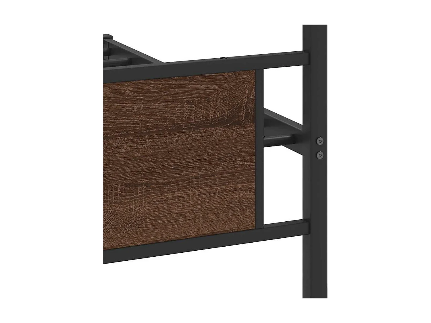 Cadre de lit sans matelas chêne marron 107x203 cm