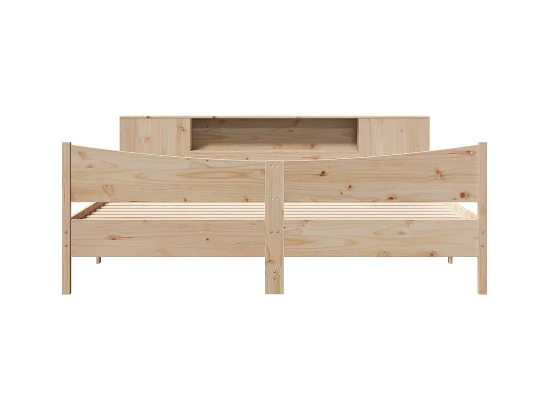Cadre de lit sans matelas 200x200 cm bois massif de pin