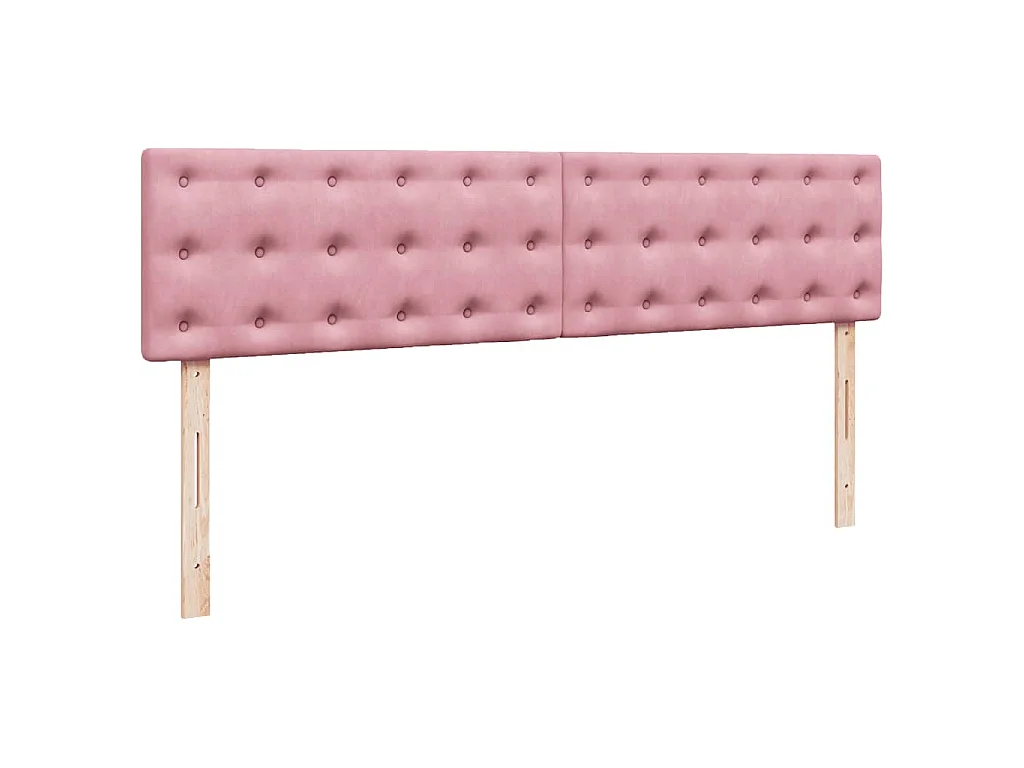 Ottoman bed met matras 200x200 cm fluweel roze