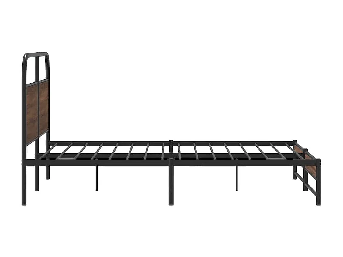 Bedframe zonder matras bewerkt hout bruin eikenkleur 150x200 cm