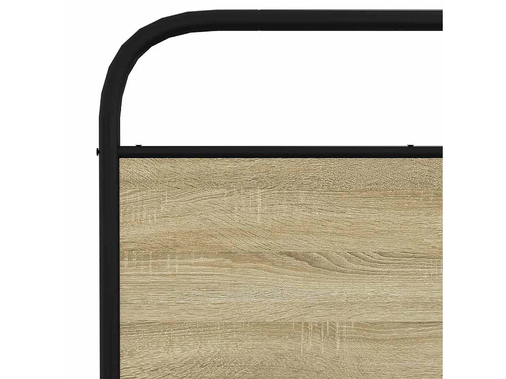 Giroletto senza Materaso in Metallo Rovere Sonoma 193x203 cm