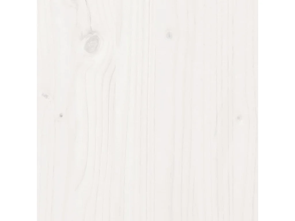 Letto senza Materasso Bianco 150x200 cm Legno Massello di Pino