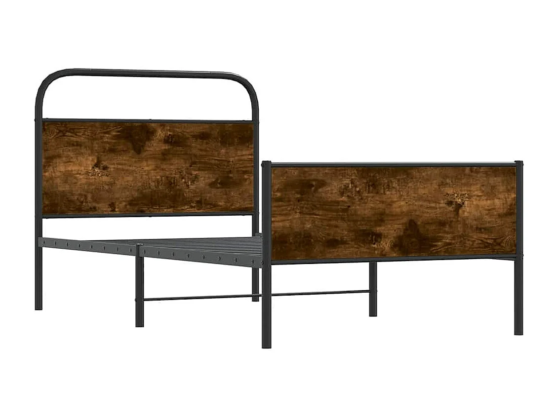 Estructura de cama sin colchón 107x203 cm madera roble Sonoma