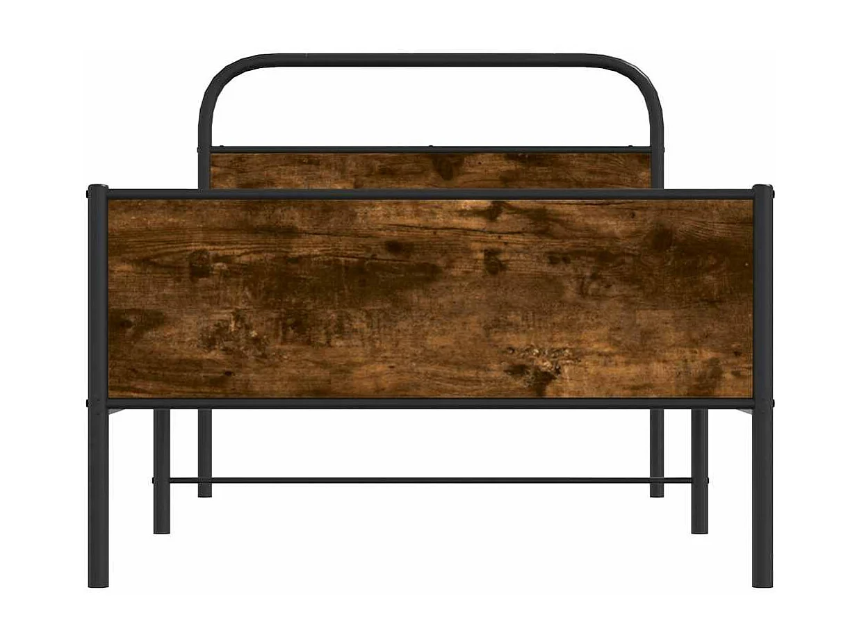 Estructura de cama sin colchón 107x203 cm madera roble Sonoma