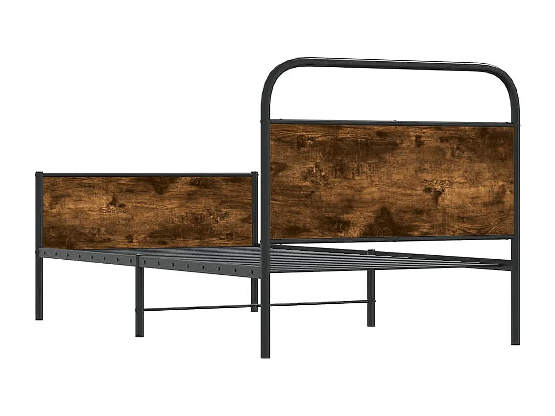 Estructura de cama sin colchón 107x203 cm madera roble Sonoma