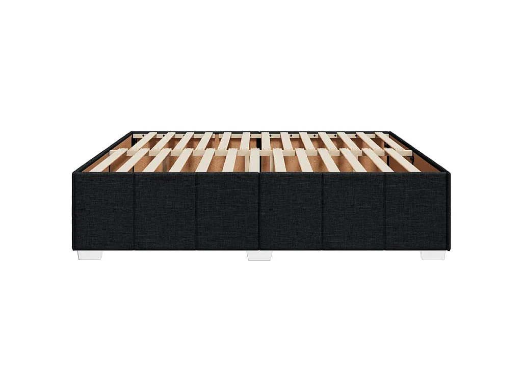 Bedframe zonder matras stof zwart 200x200 cm