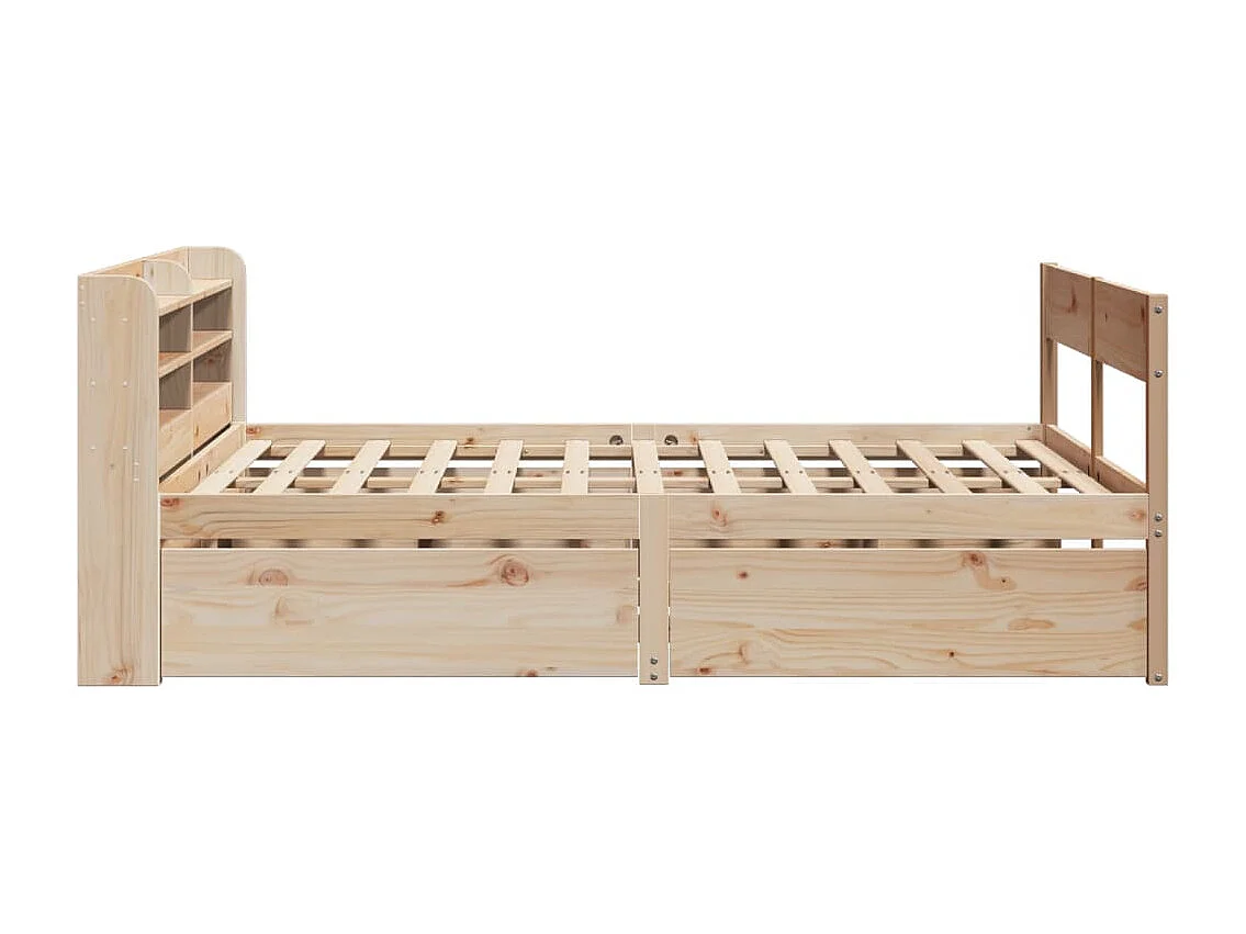 Cadre de lit sans matelas 150x200 cm bois de pin massif