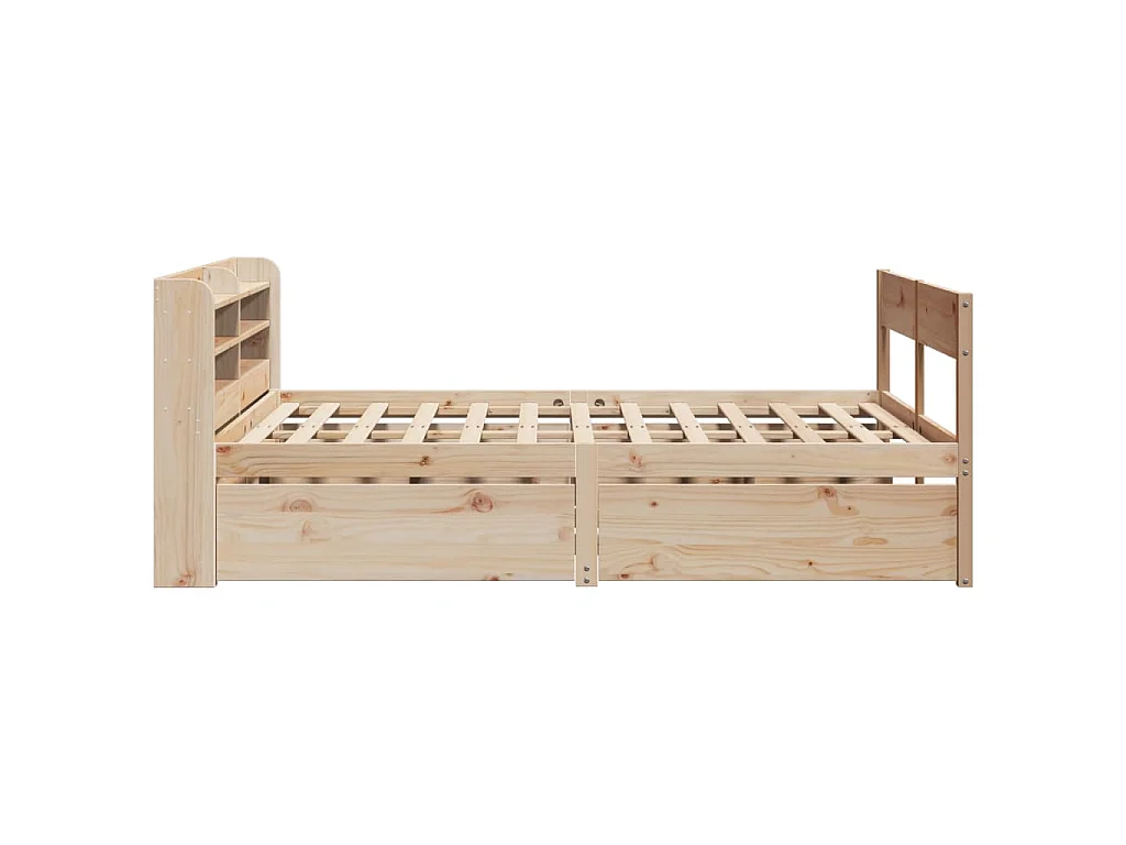 Cama sem colchão 150x200 cm madeira de pinho maciça