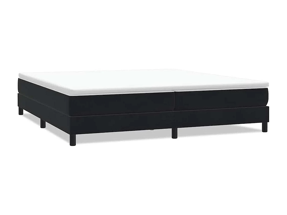 Boxspringbett ohne Matratze Schwarz 200x210 cm Samt