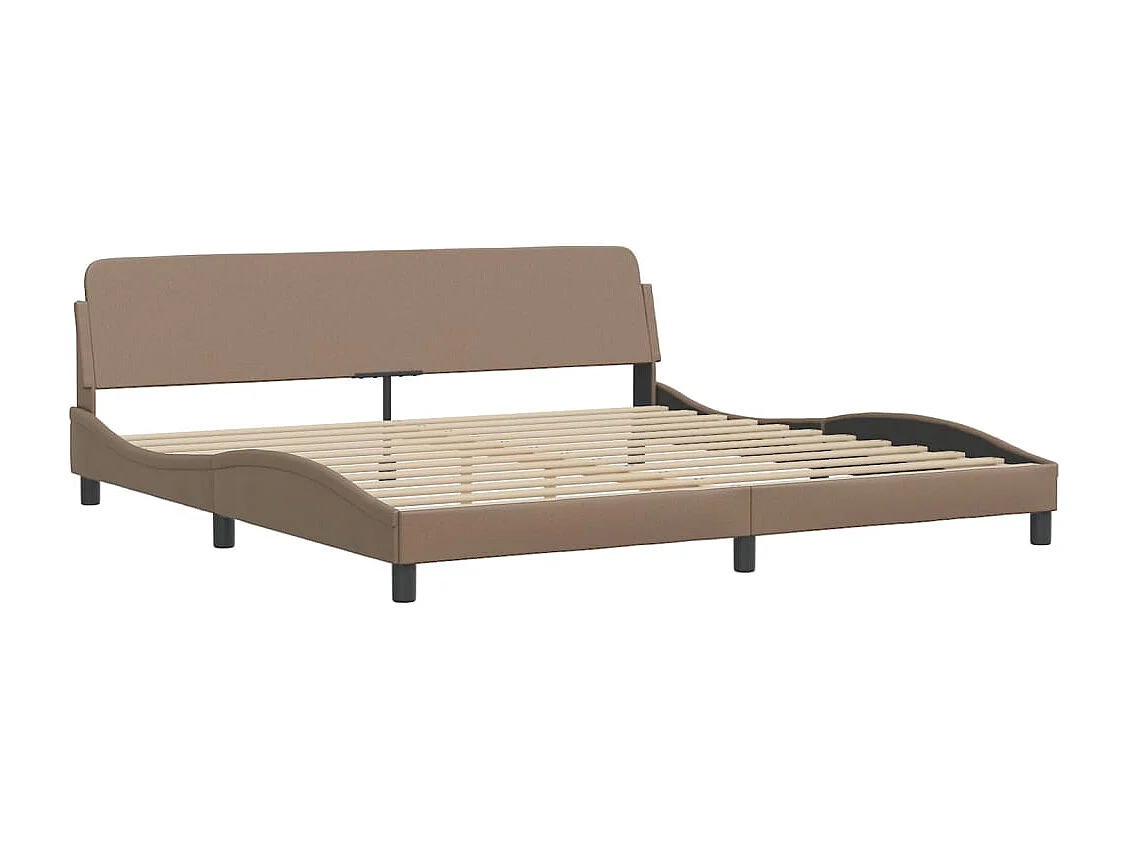 Lit avec matelas Hvar cappuccino 200x200 cm similicuir