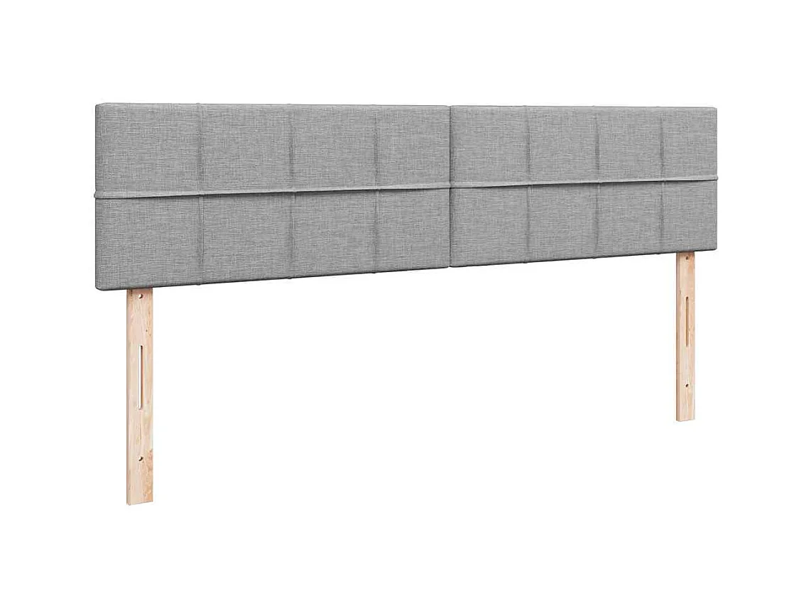 Struttura Letto Pouf con Materassi 200x200 cm in Tessuto
