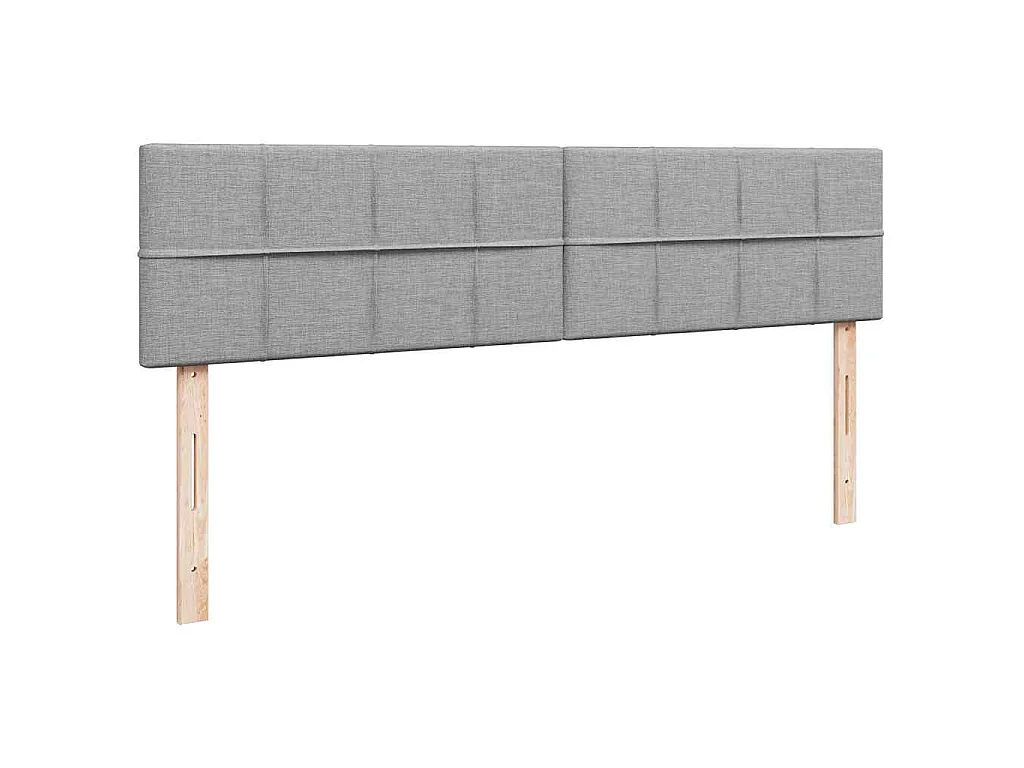 Struttura Letto Pouf con Materassi 200x200 cm in Tessuto