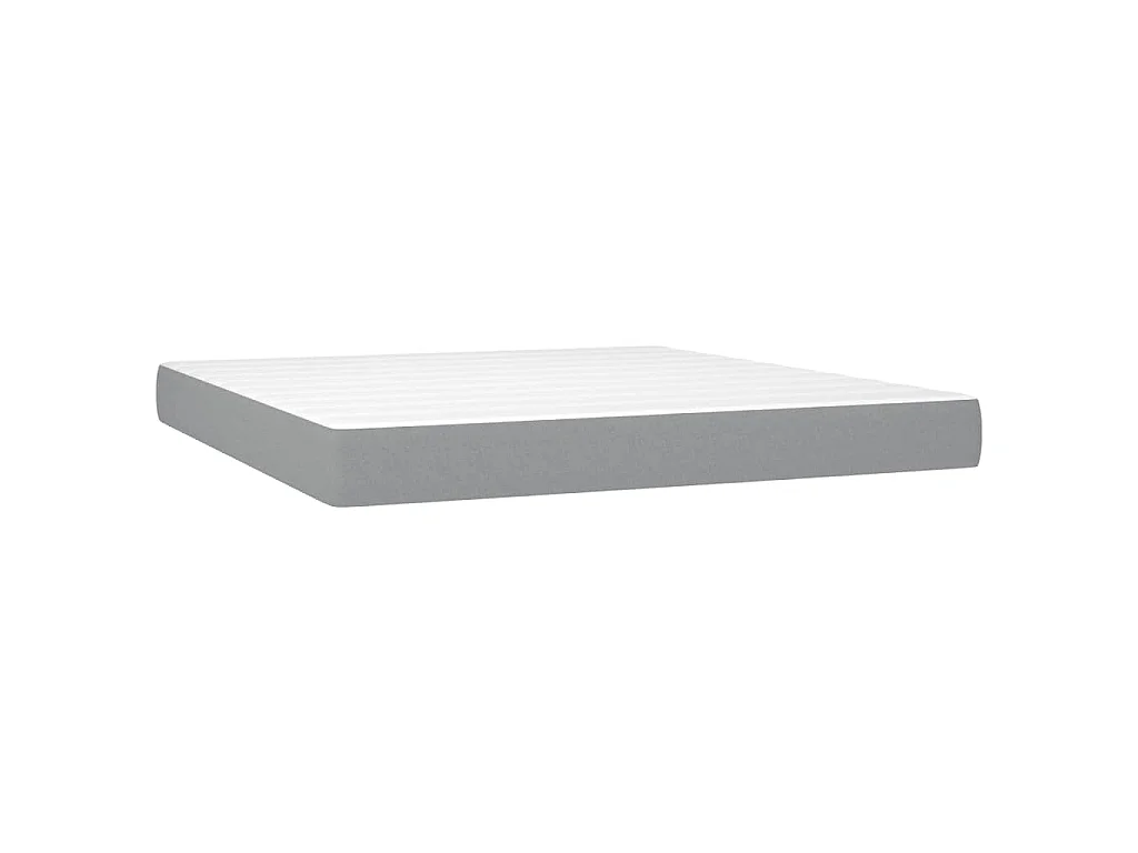 Letto Cassetti e Materasso Marrone Cera 200x200cm Massello Pino