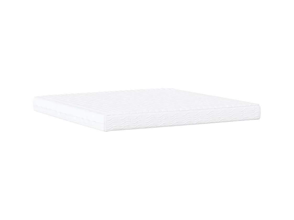 Lit avec matelas crème 200x200 cm tissu