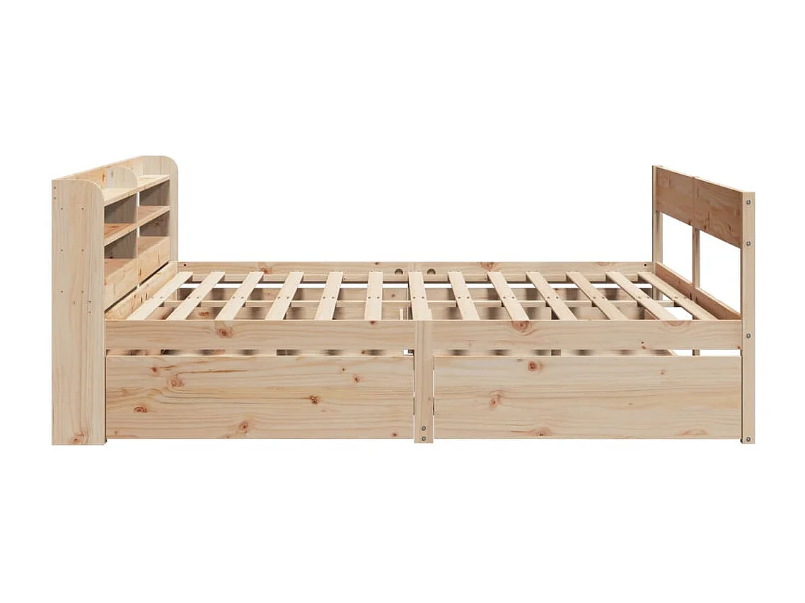 Cadre de lit sans matelas 200x200 cm bois massif de pin