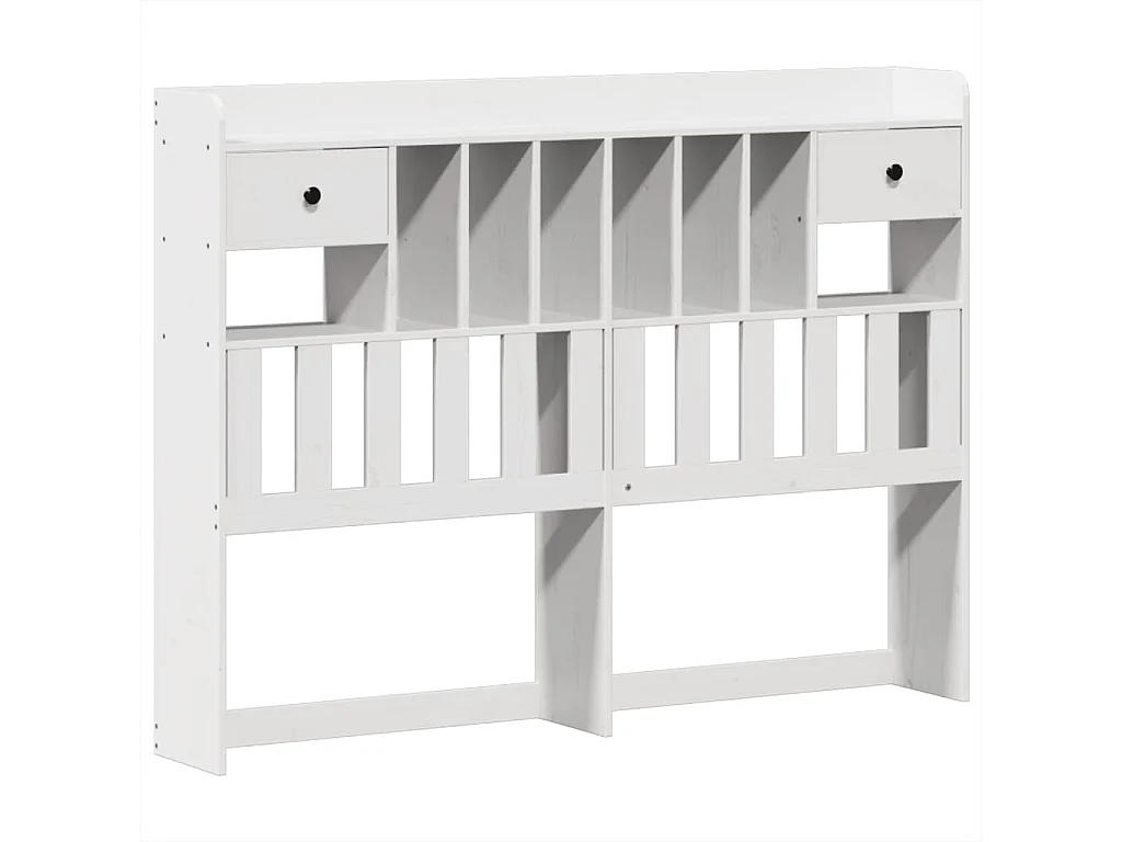 Bedframe zonder matras massief grenenhout wit 150x200 cm