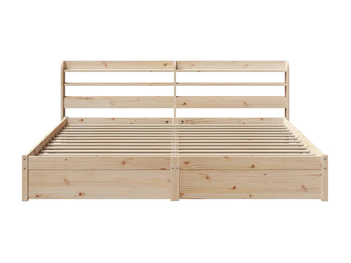 Bettgestell mit Kopfteil ohne Matratze 200x200 cm