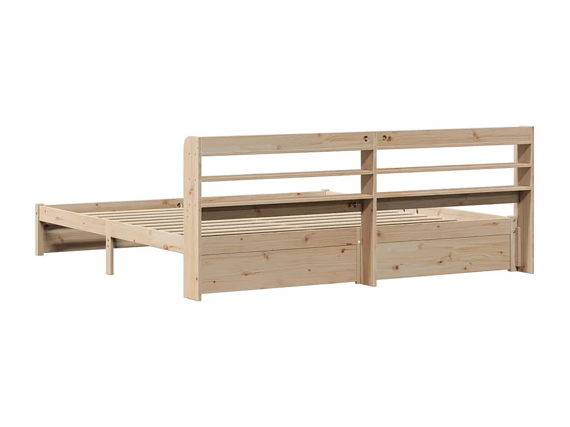 Bettgestell mit Kopfteil ohne Matratze 200x200 cm