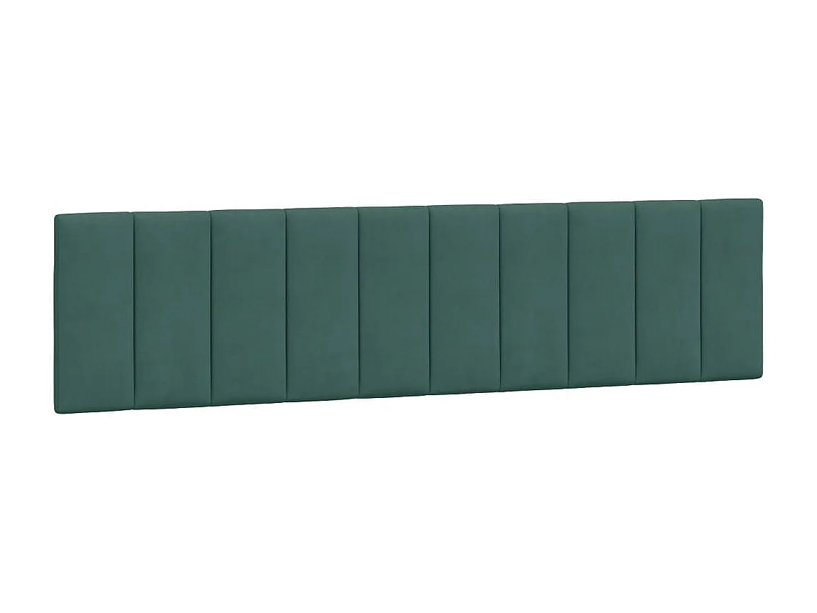 Cadre de lit sans matelas vert foncé 200x200 cm velours