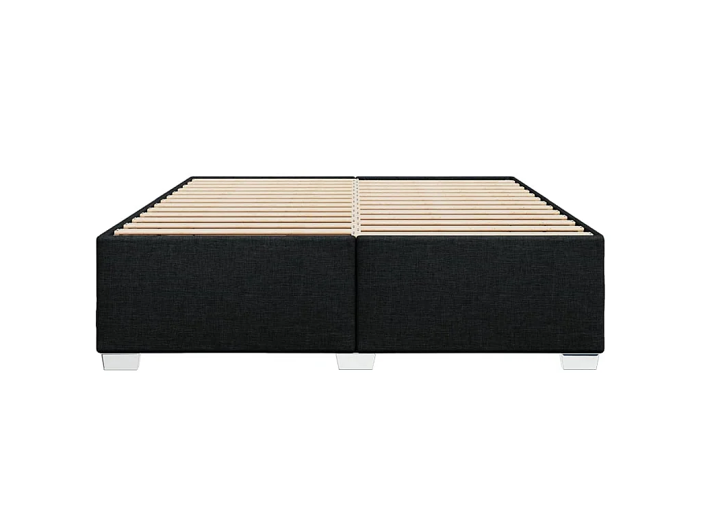 Bedframe zonder matras stof zwart 200x200 cm
