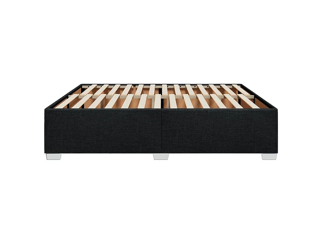 Bedframe zonder matras stof zwart 200x200 cm