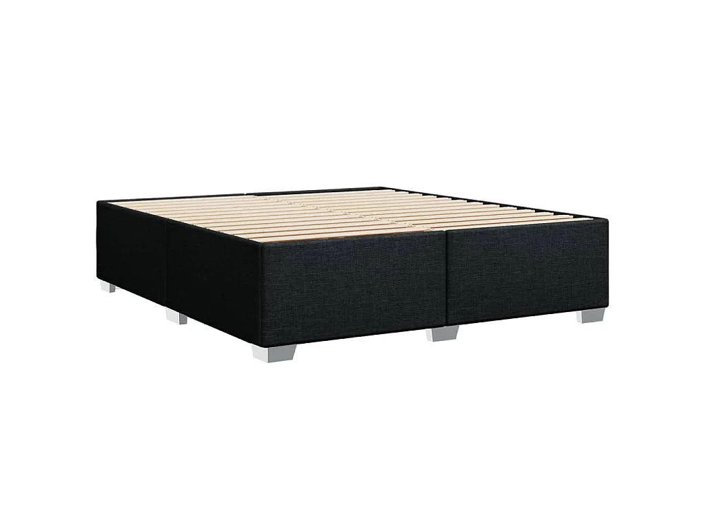 Bedframe zonder matras stof zwart 200x200 cm