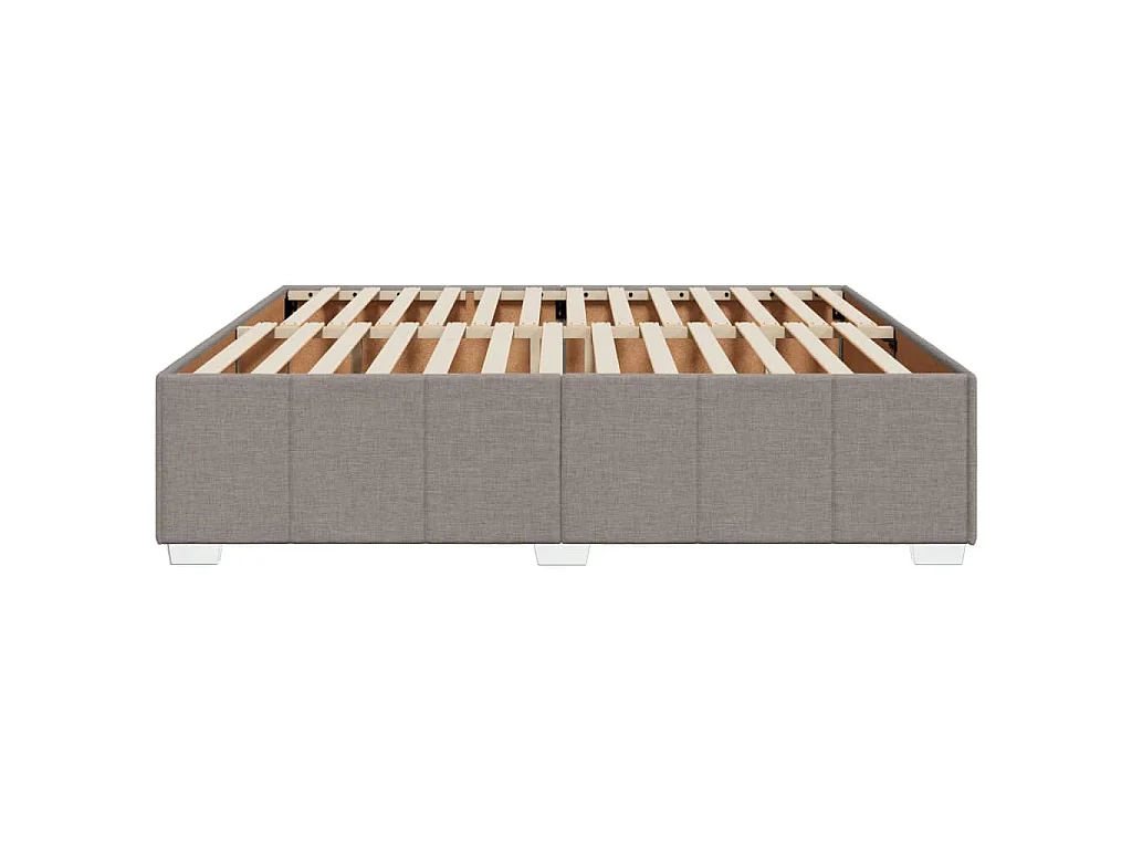 Bedframe zonder matras stof taupe 200x200 cm