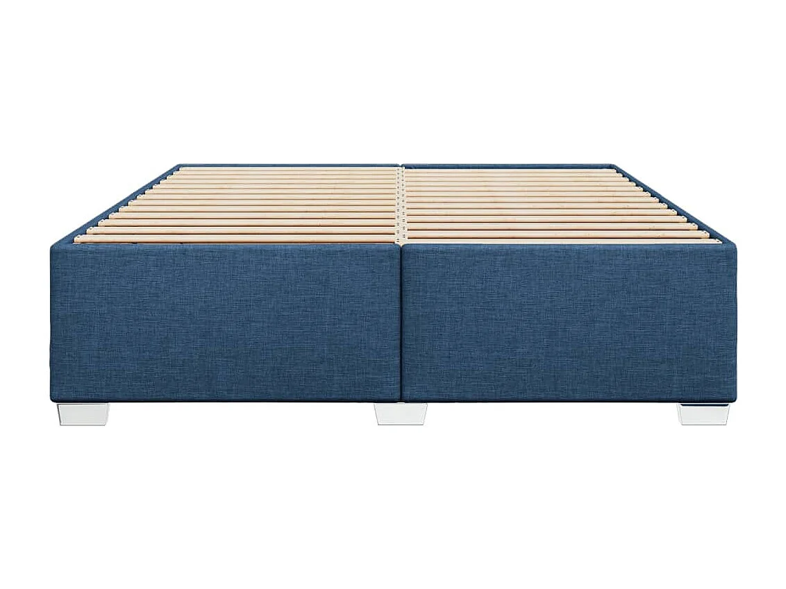 Giroletto senza Materasso Blu 200x200 cm in Tessuto