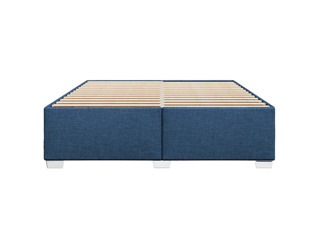 Bedframe zonder matras stof blauw 200x200 cm