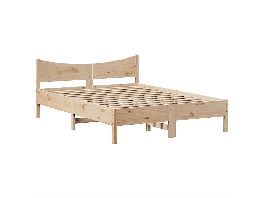 Giroletto senza Materasso 150x200 cm in Legno Massello di Pino