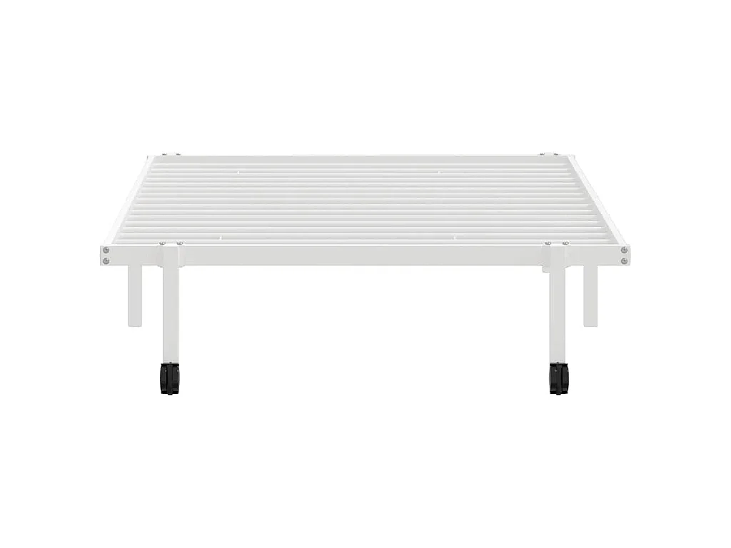 Bedframe zonder matras opvouwbaar 107x203 cm staal wit